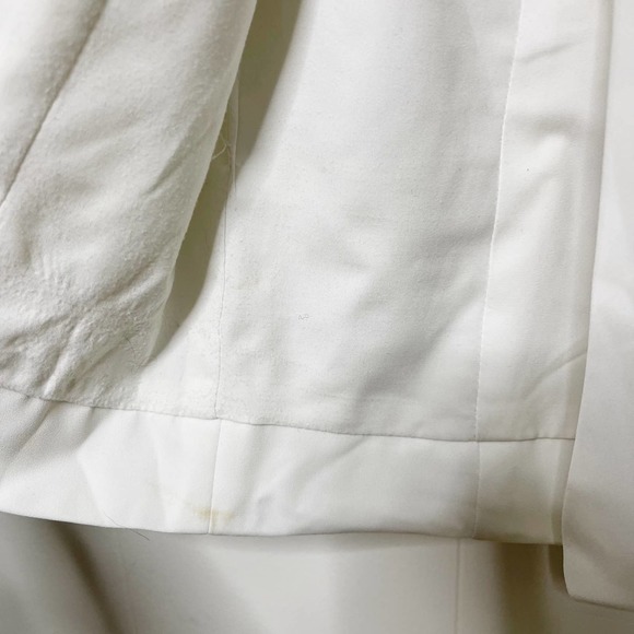 Fame and Partners Midi Slip Dress White US 6 Square Neck Bridal Bachelorette - Picture 10 of 14